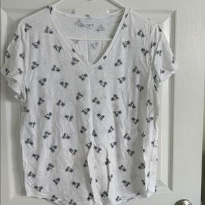 Loft- cheerful bike tshirt- large